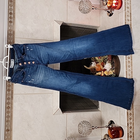 🩵💙 ABERCROMBIE High-Rise WIDE LEG Jeans 💙🩵